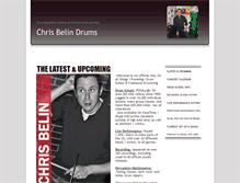 Tablet Screenshot of chrisbelindrums.com